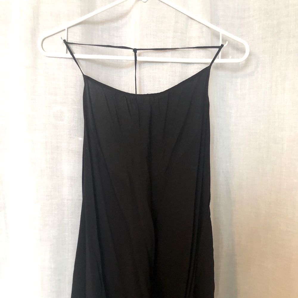 Race back black tank from express